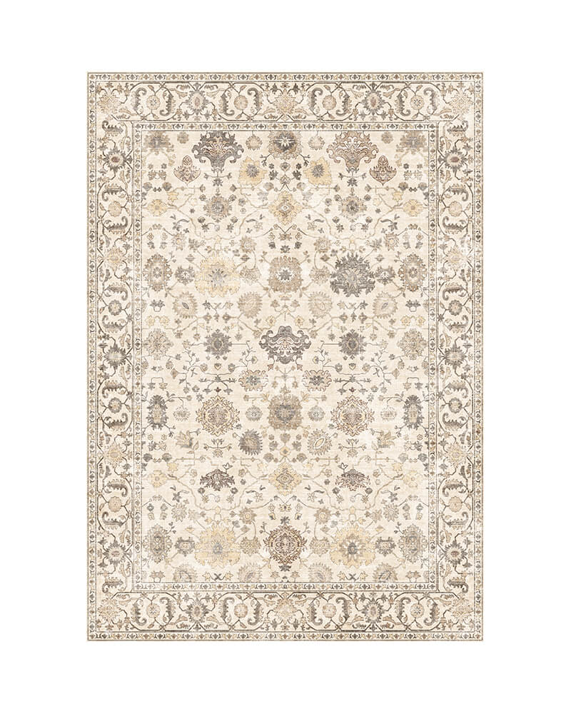 MontVoo Liana Washable Area Rug Beige