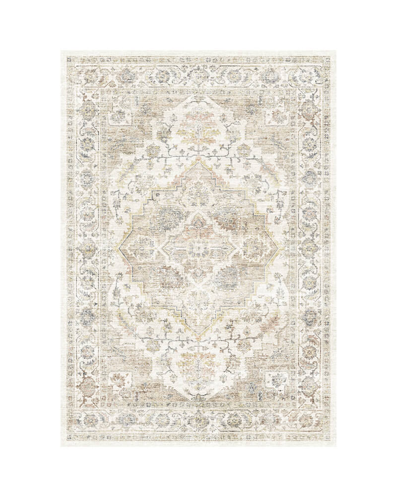 MontVoo Lunaris Washable Area Rug Beige