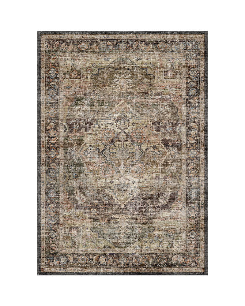 Lunaris Washable Area Rug - Brown