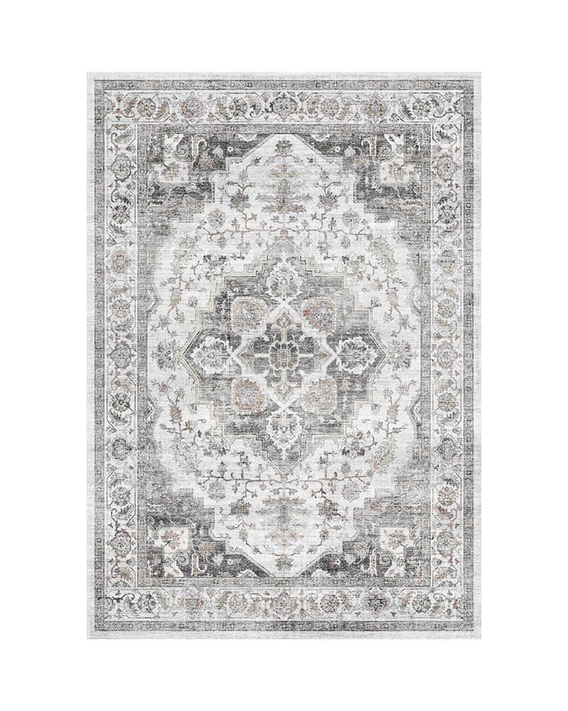 MontVoo Lunaris Washable Area Rug Gray