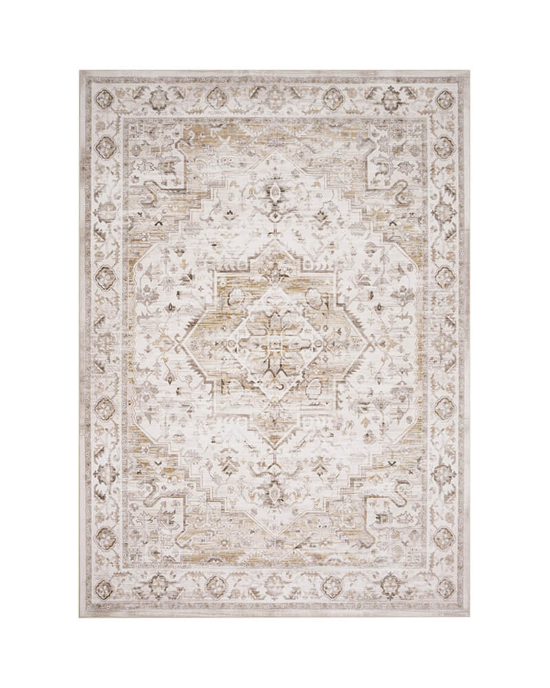MontVoo Solara Washable Area Rug Beige