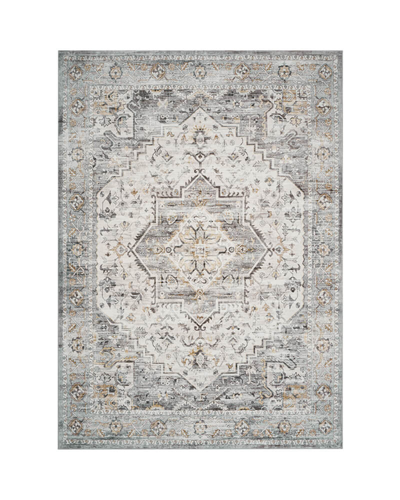MontVoo Solara Washable Area Rug Gray
