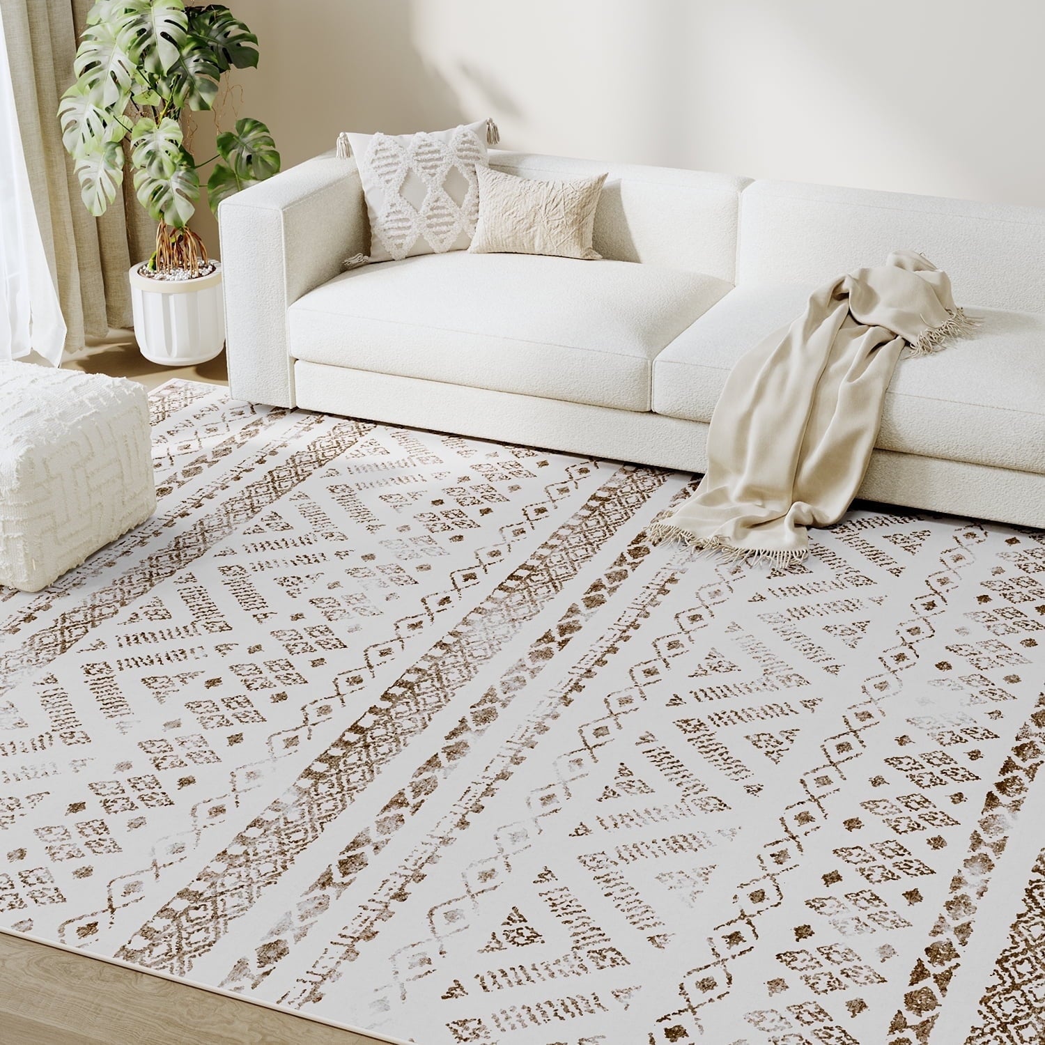 Boho Geometric Indoor Area Rug