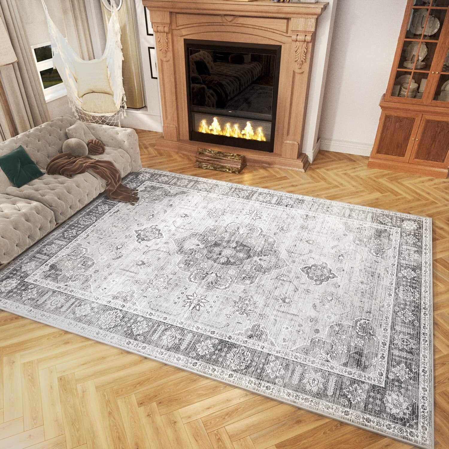 Medallion Floral Living Room Rugs