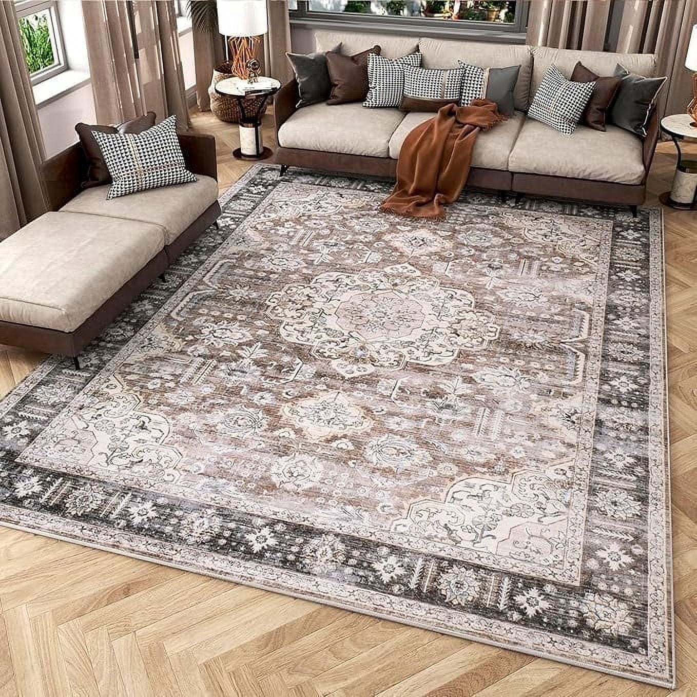 Medallion Floral Living Room Rugs