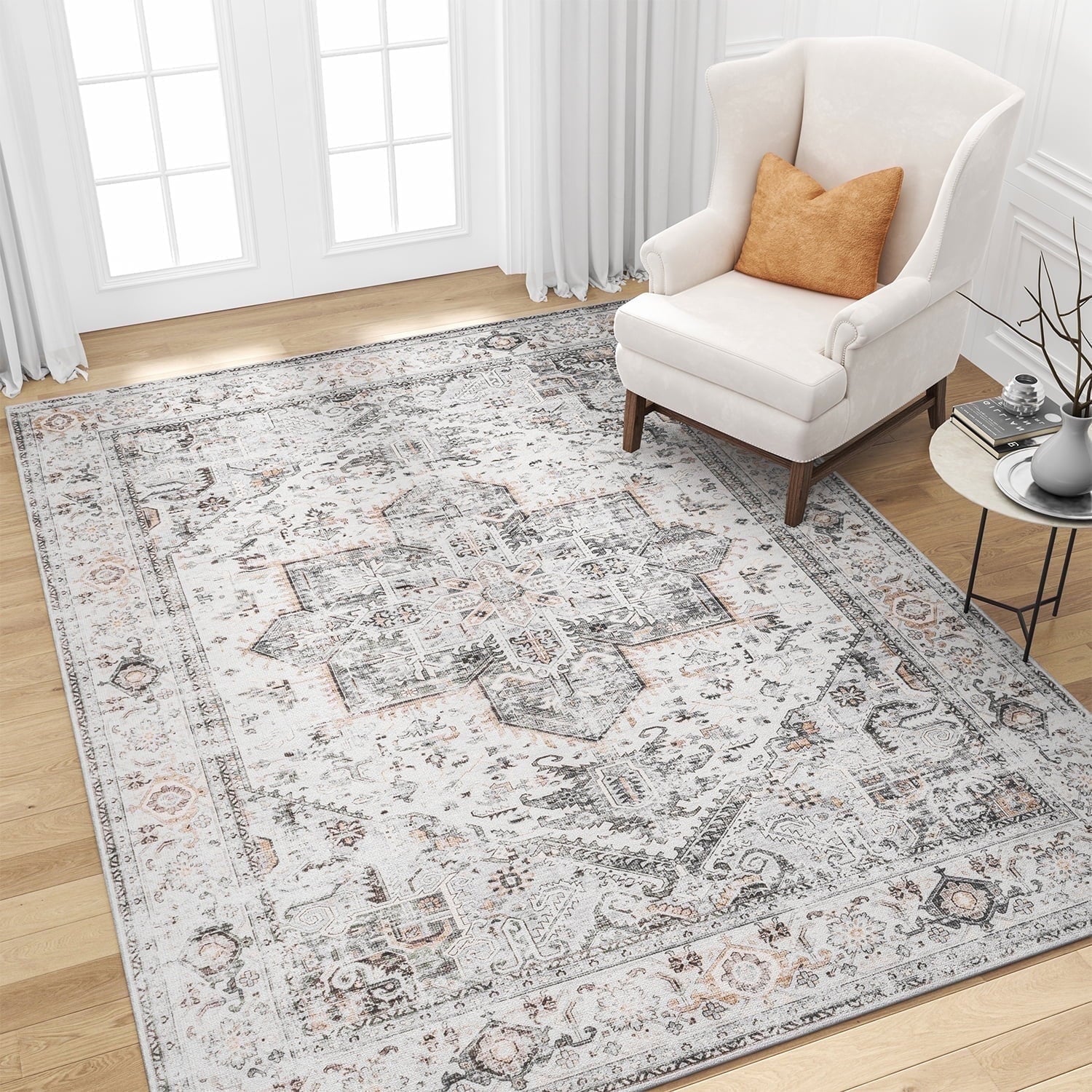 Vintage Medallion Area Rug