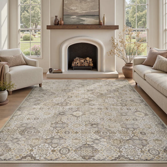 Washable Rugs Modern Abstract Colorful Carpet Rugs
