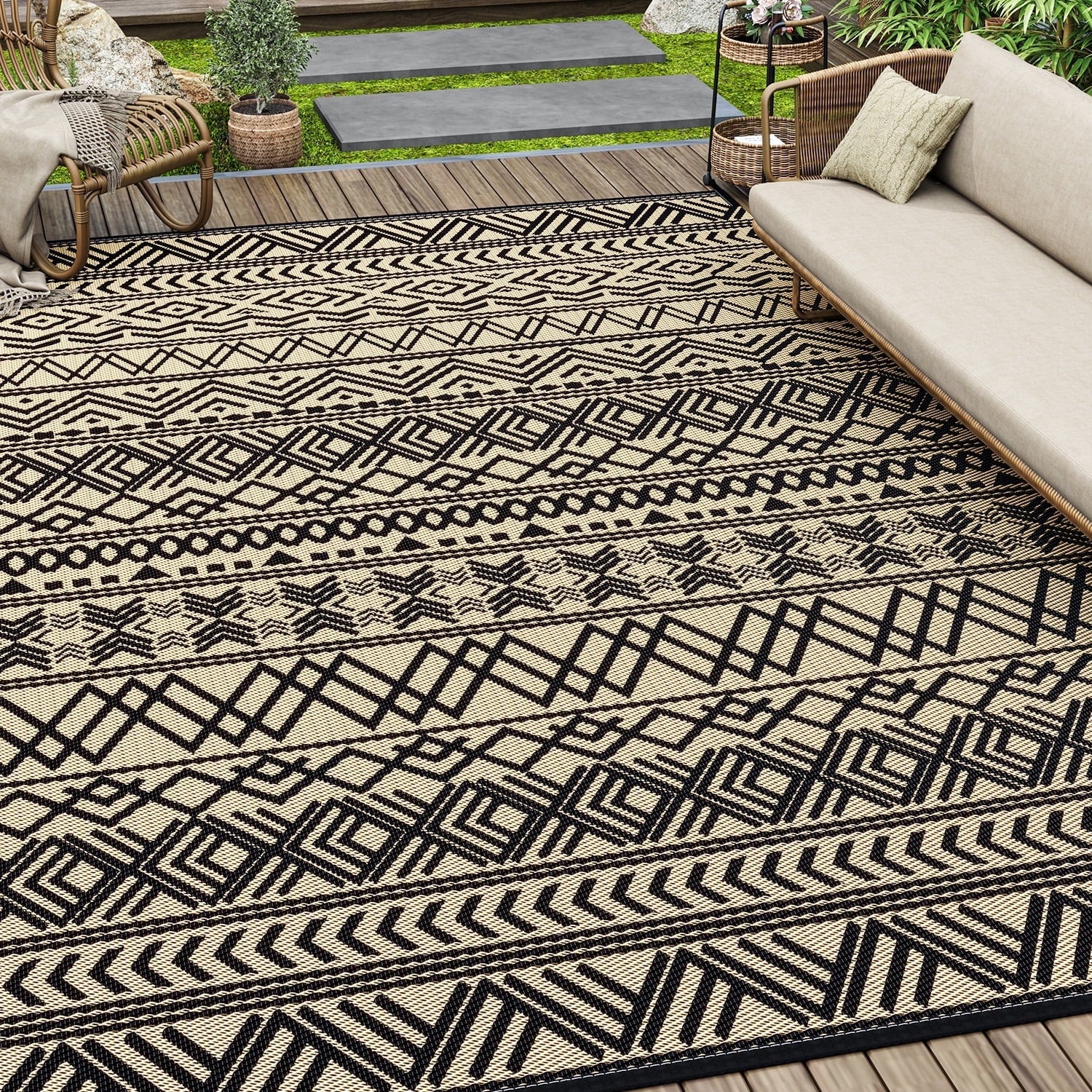 SIXHOME Boho Outdoor Rug