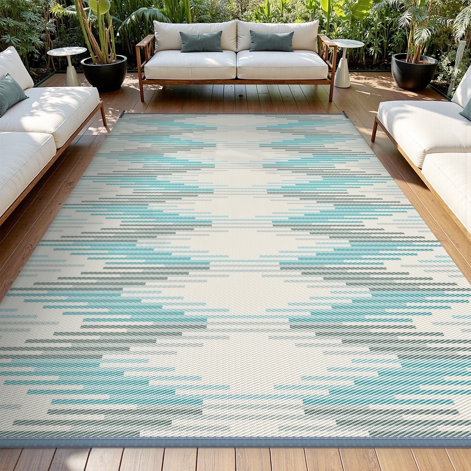 SIXHOME Modern Indoor Outdoor Rug
