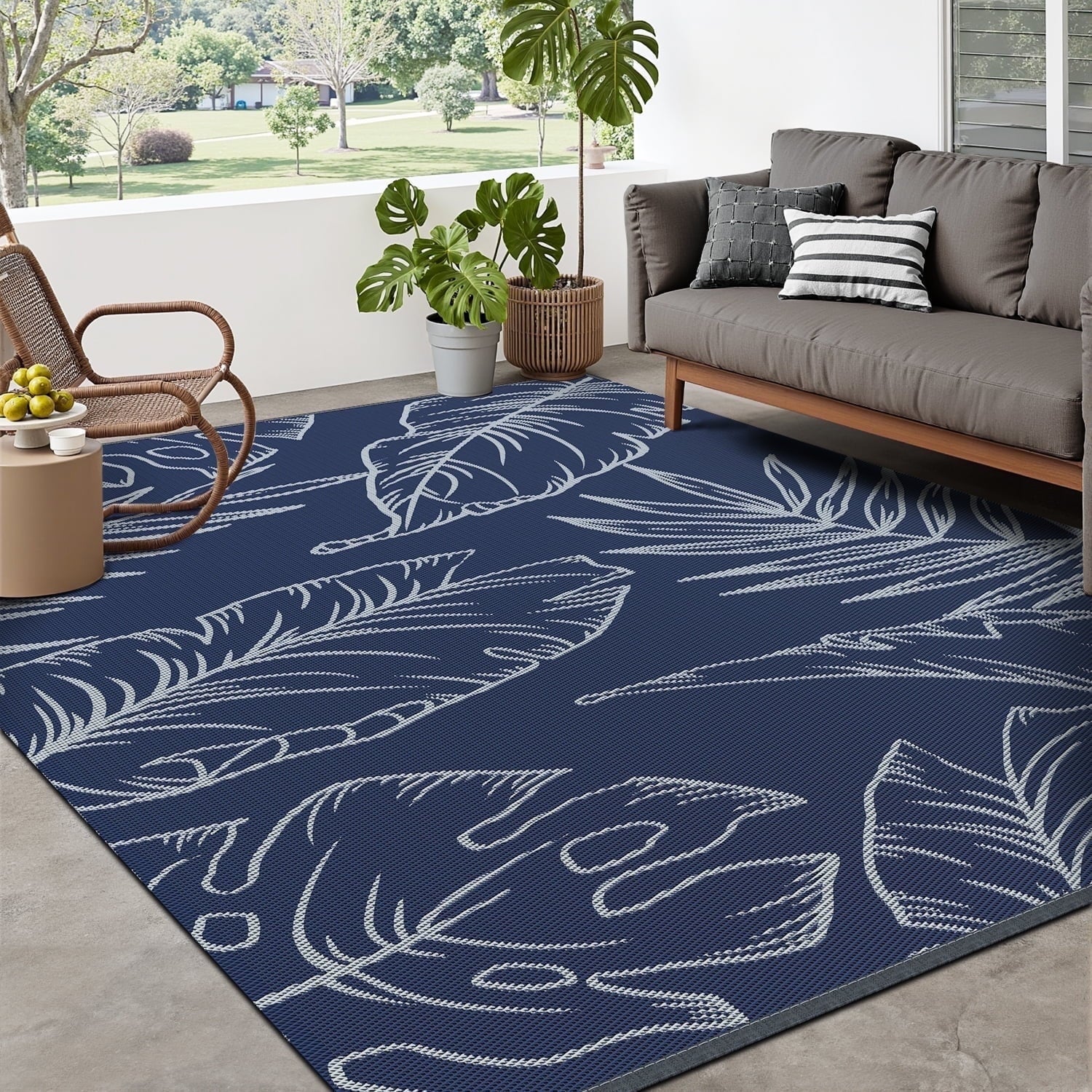 SIXHOME Tropical Outdoor Rug