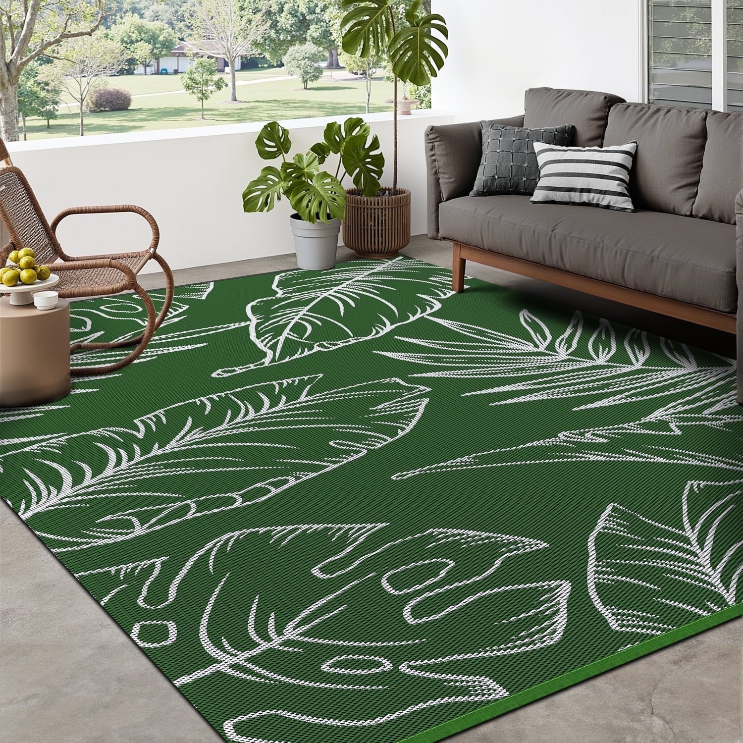 SIXHOME Tropical Outdoor Rug