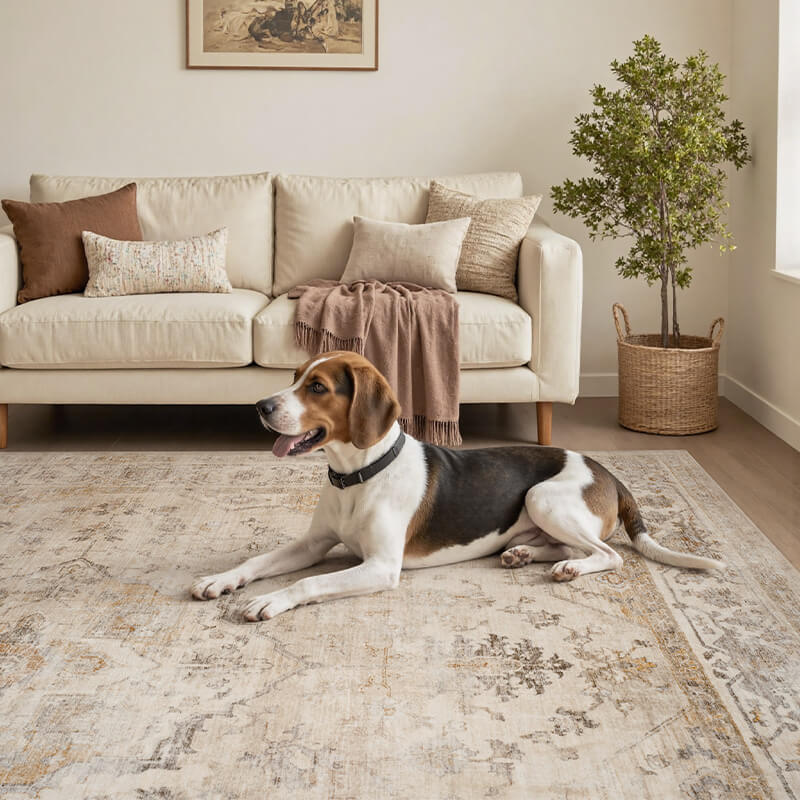 Washable Boho Rug | Soft Material & Non-Slip | MontVoo Rugs