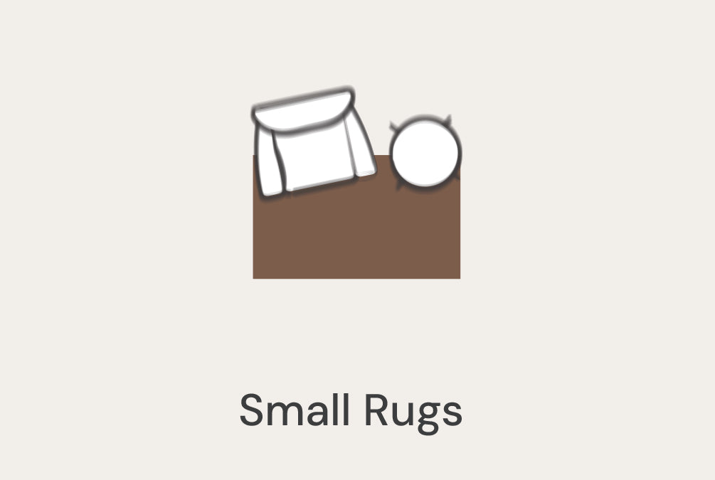 Montvoo small rug collection featuring 2x3 to 3x5 sizes
