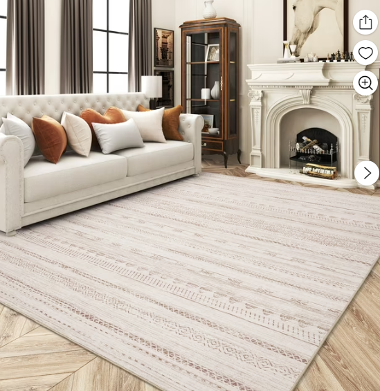 Boho Area Rug Machine Washable Rug