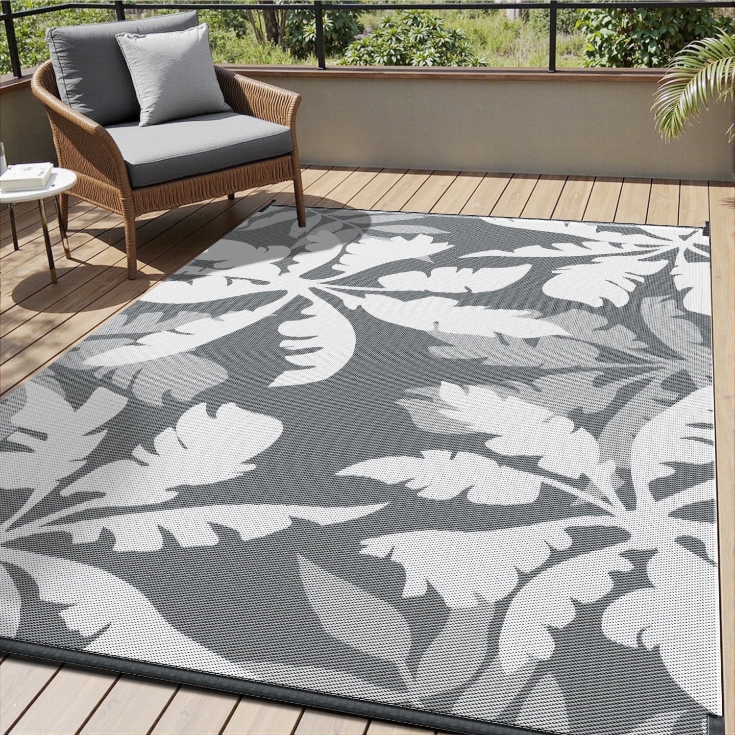 VUNATE Plastic Straw Rug
