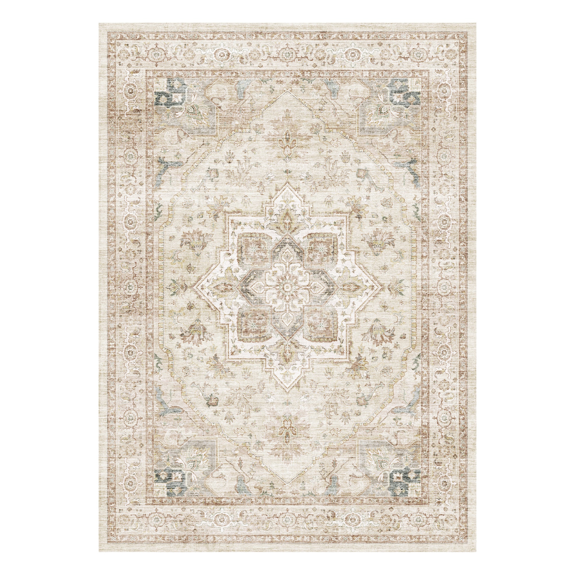 Alfombra lavable MontVoo Soft Medallion Beige