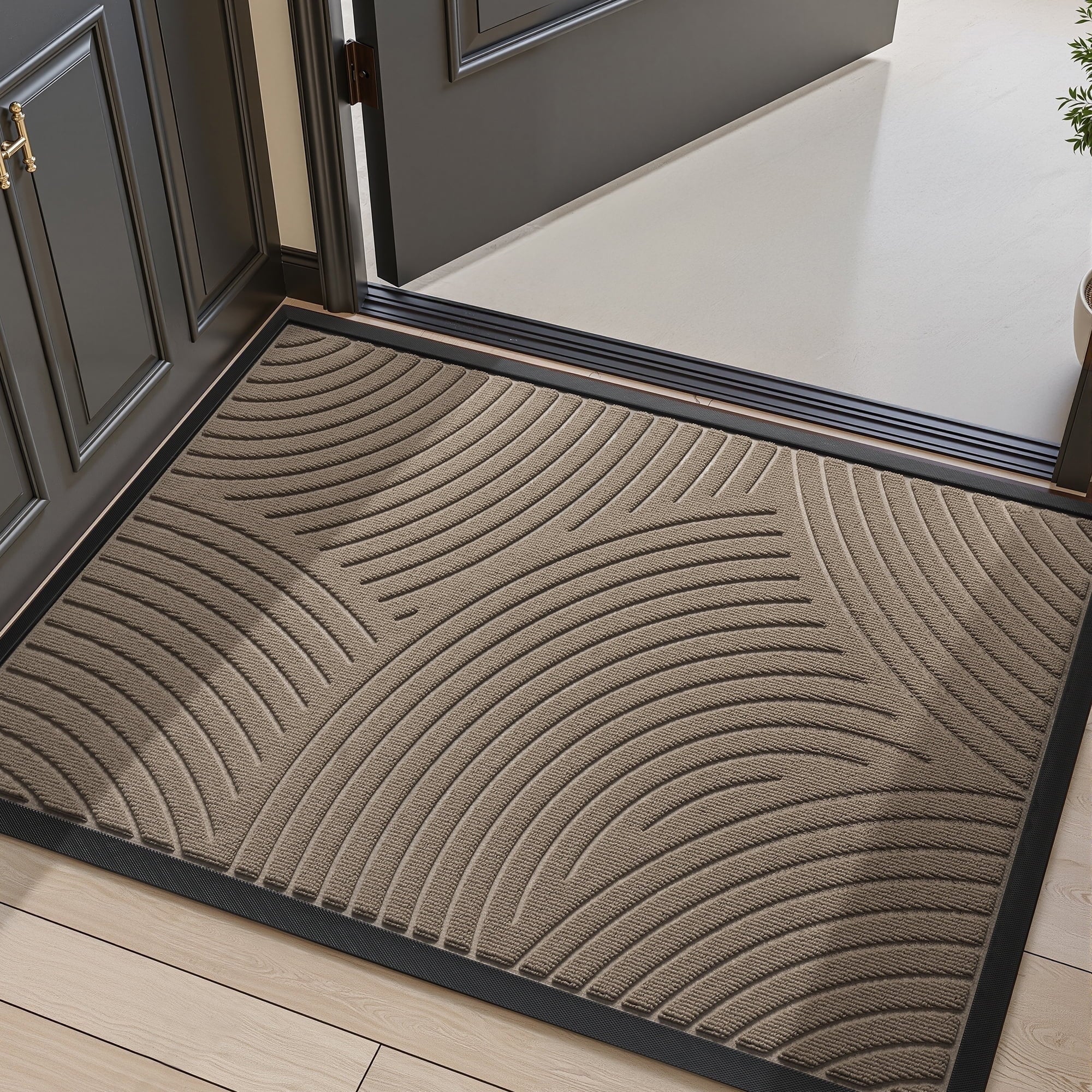 Outdoor Mat Non Slip Doormat 17"x30" Front Door Mat Absorbent Rubber