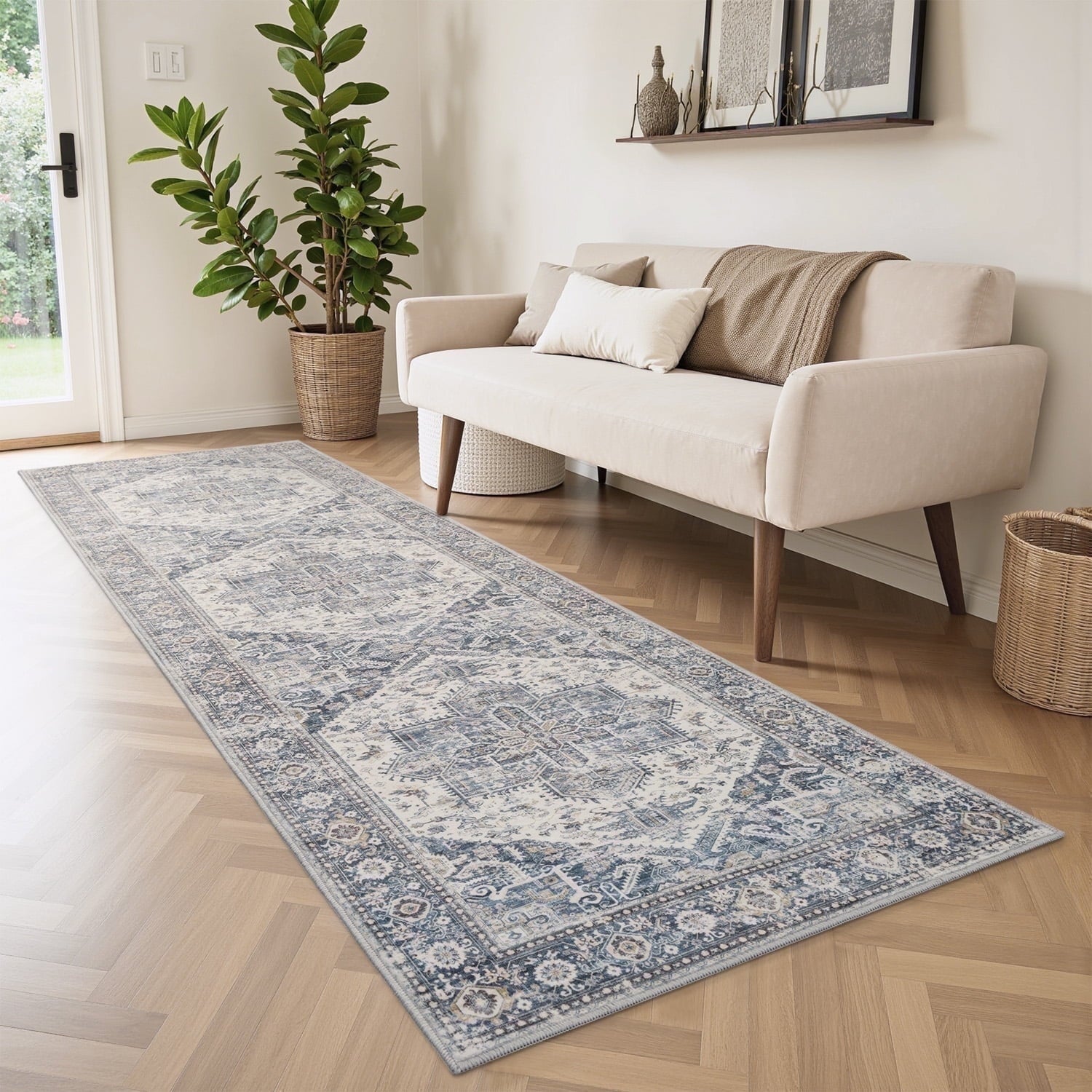 Vintage Medallion Area Rug