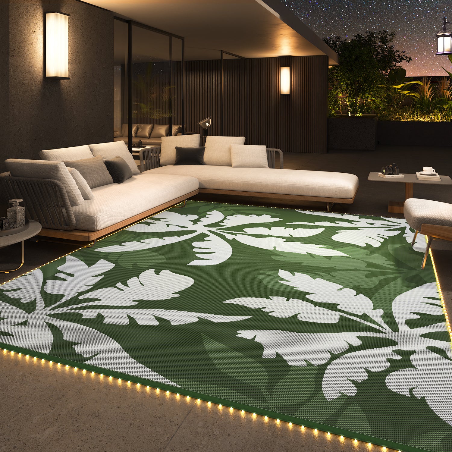 VUNATE Plastic Straw Rug