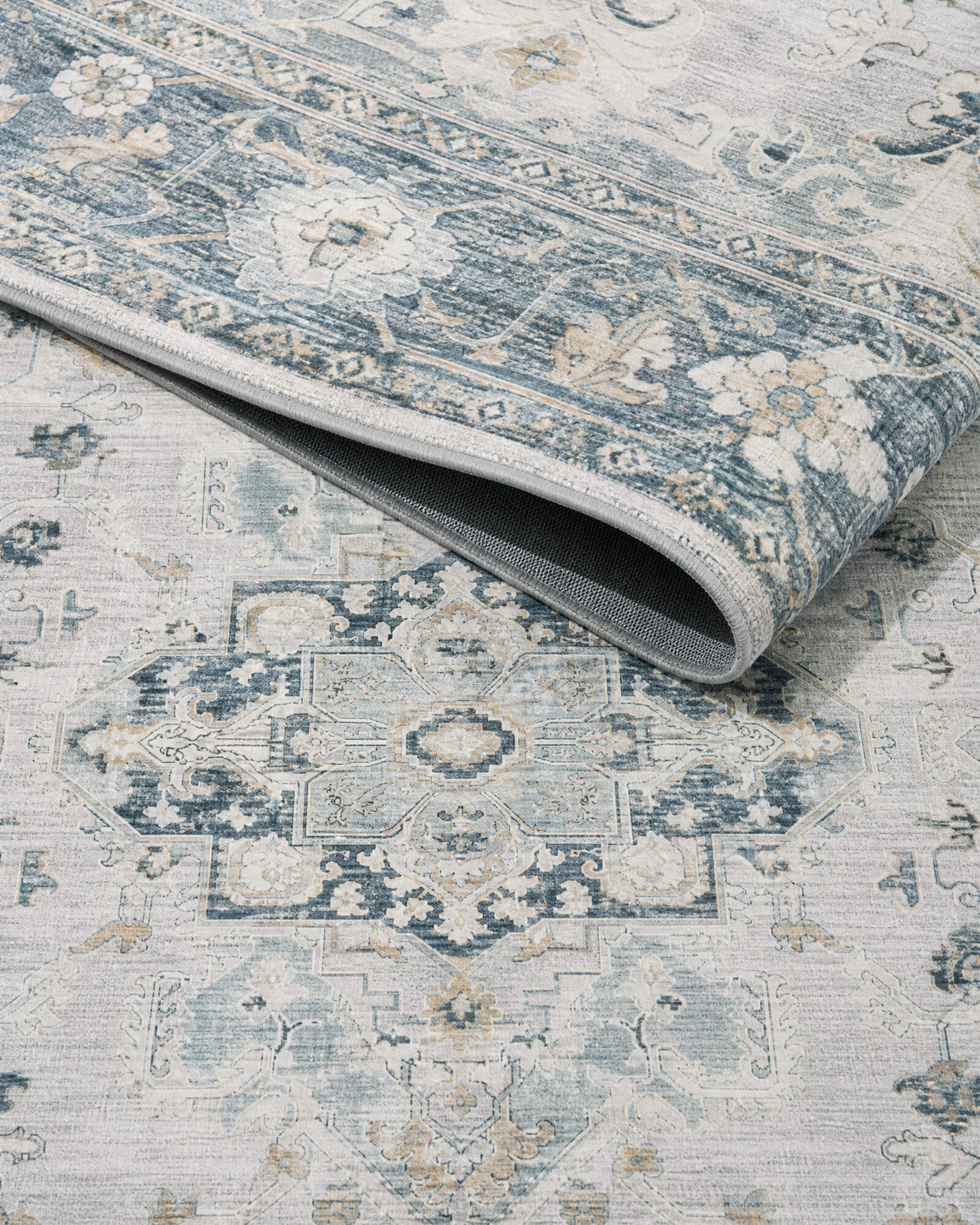 Alfombra grande Selene - Beige/Blanco 