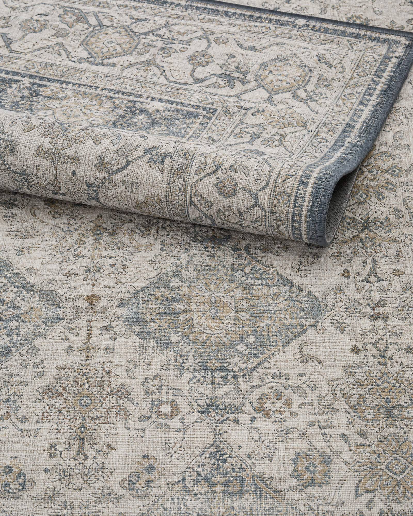 Alfombra grande Selene - Beige/Blanco 