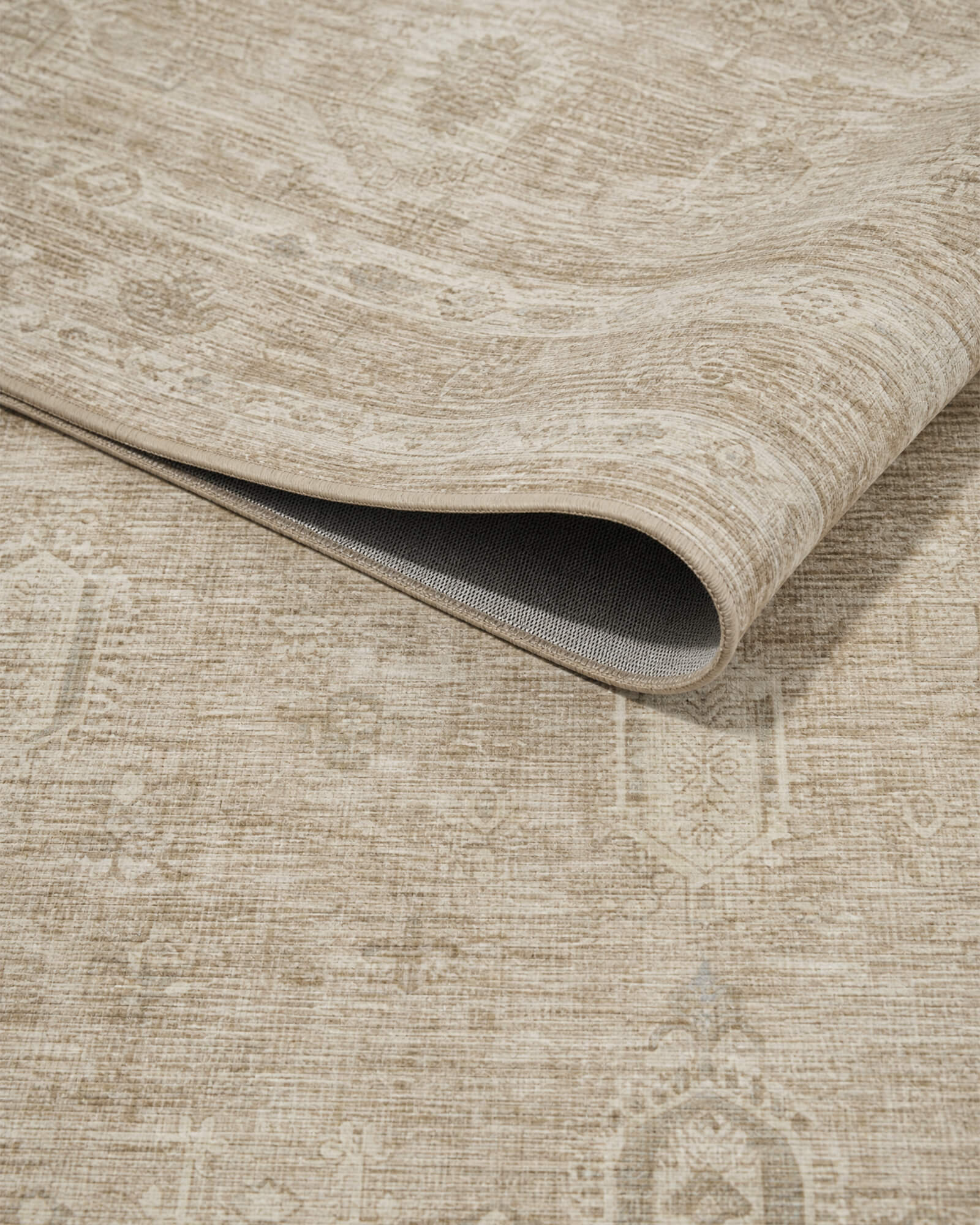 Valea Washable Area Rug - Beige