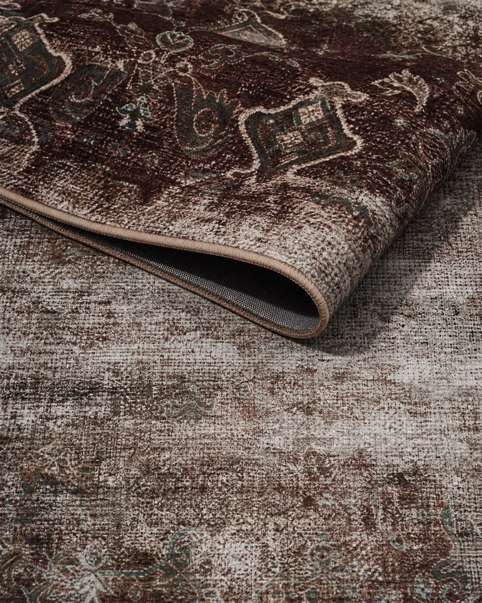 Alfombra grande Selene - Beige/Blanco 