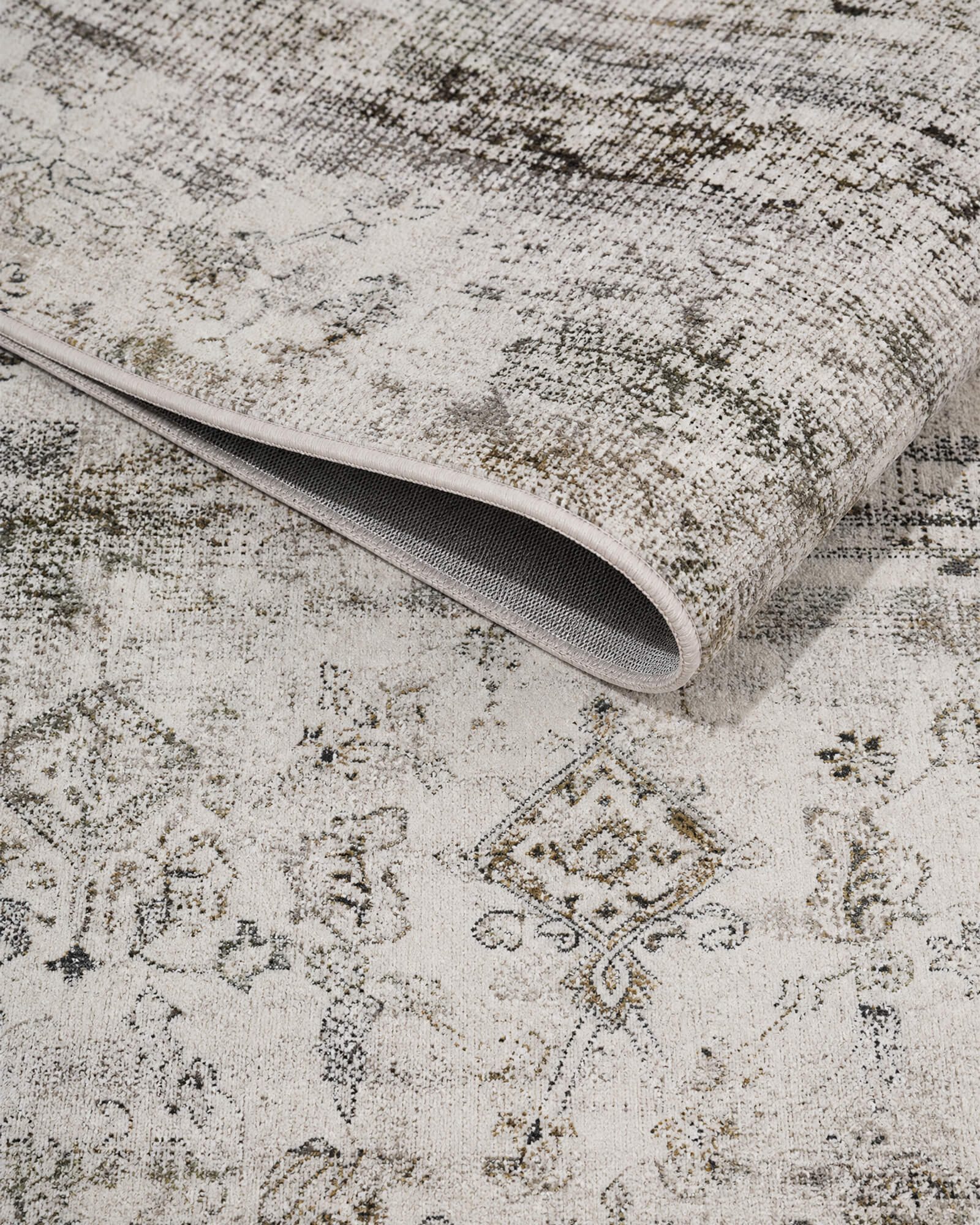 Mirage Washable Area Rug -  Taupe