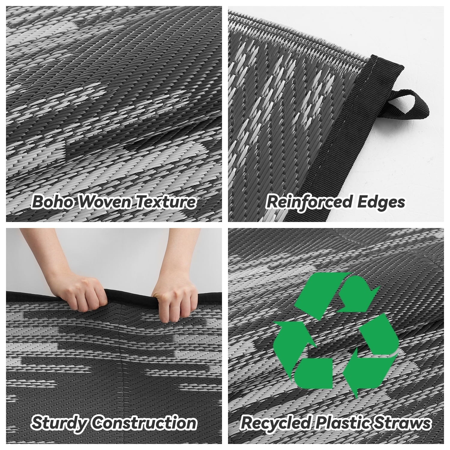 SIXHOME Modern Indoor Outdoor Rug