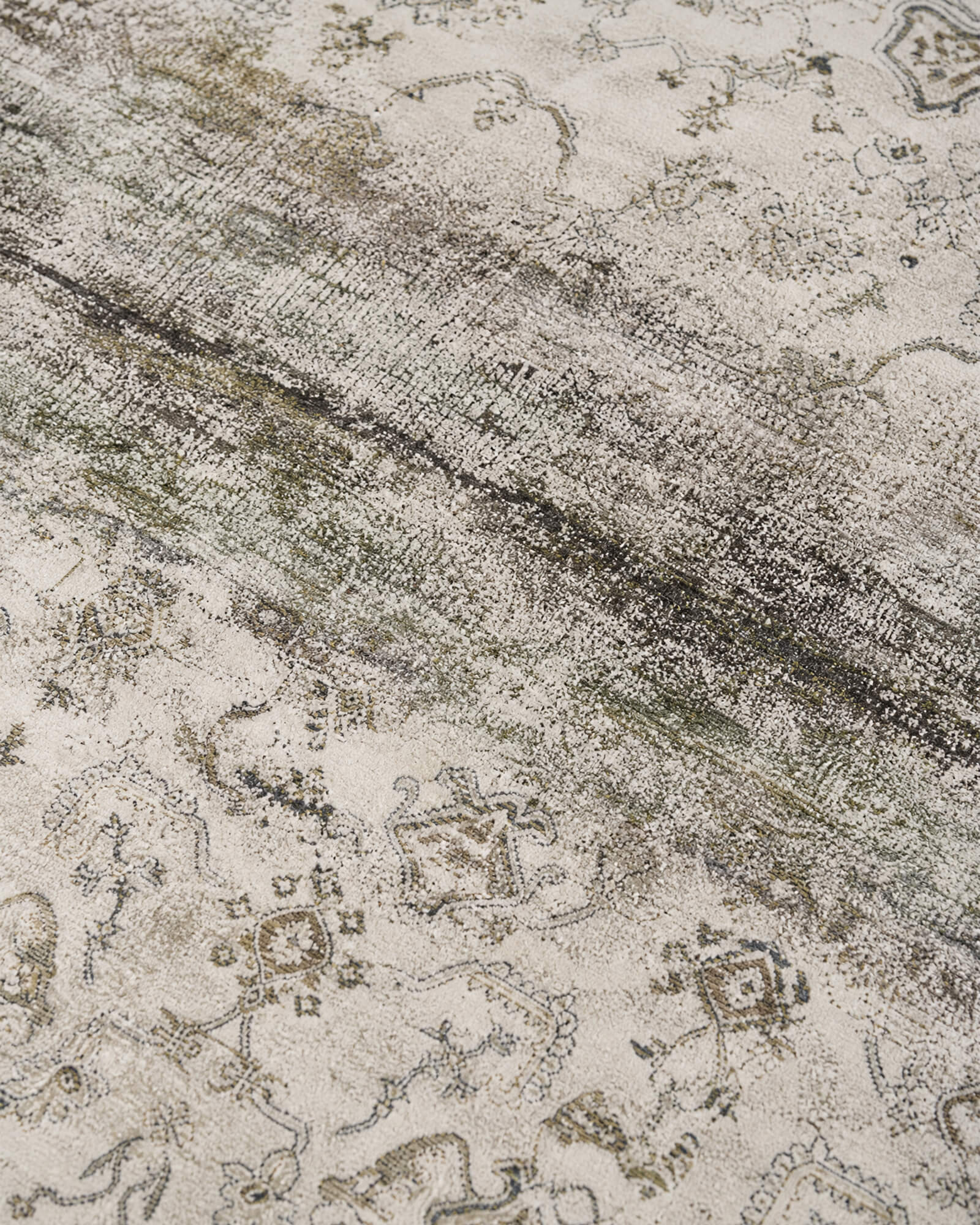 Mirage Washable Area Rug -  Taupe