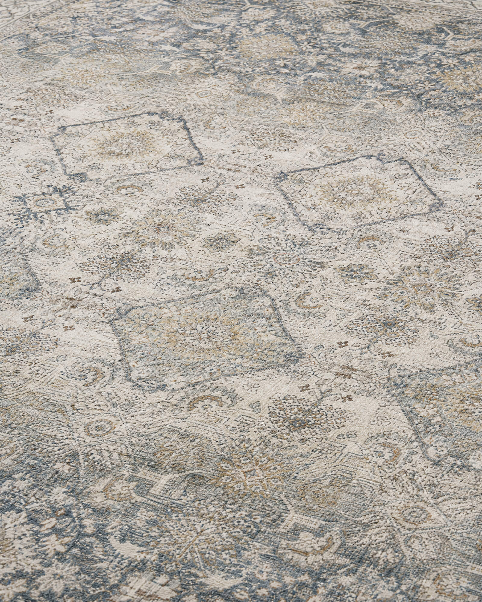 Alfombra grande Selene - Beige/Blanco 