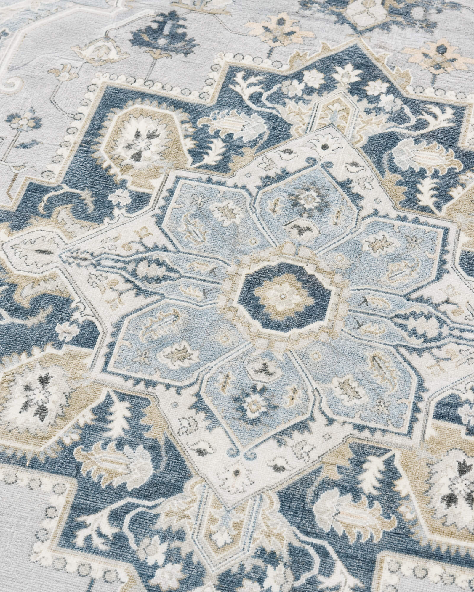 Alfombra grande Selene - Beige/Blanco 