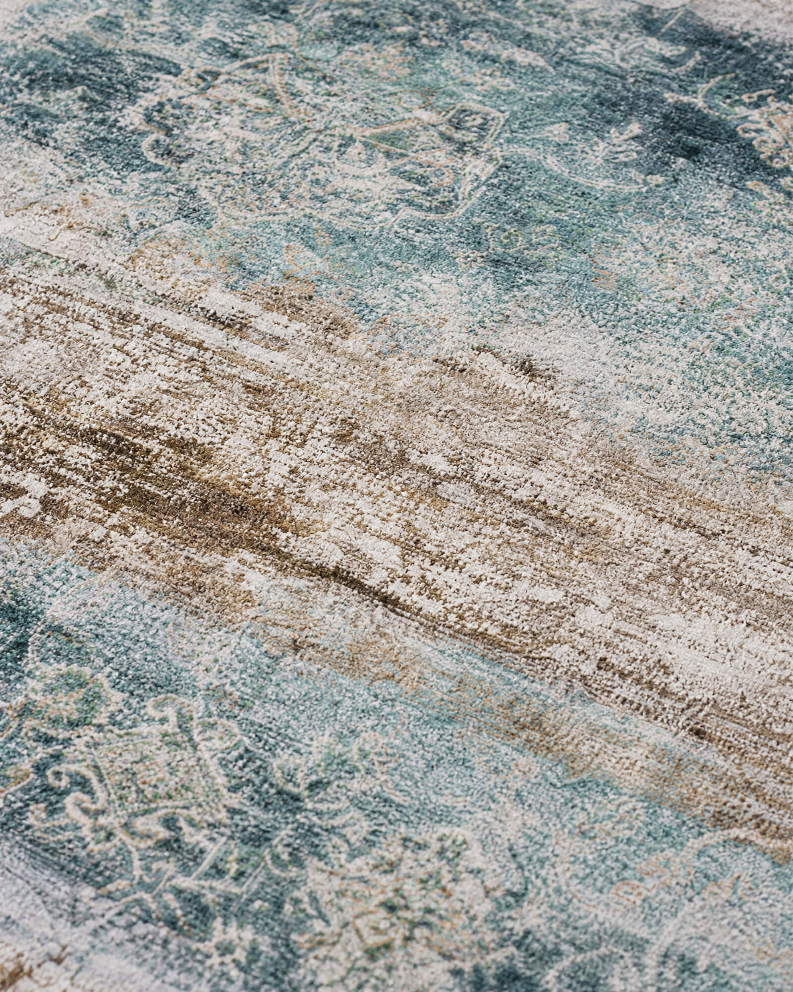Alfombra grande Selene - Beige/Blanco 
