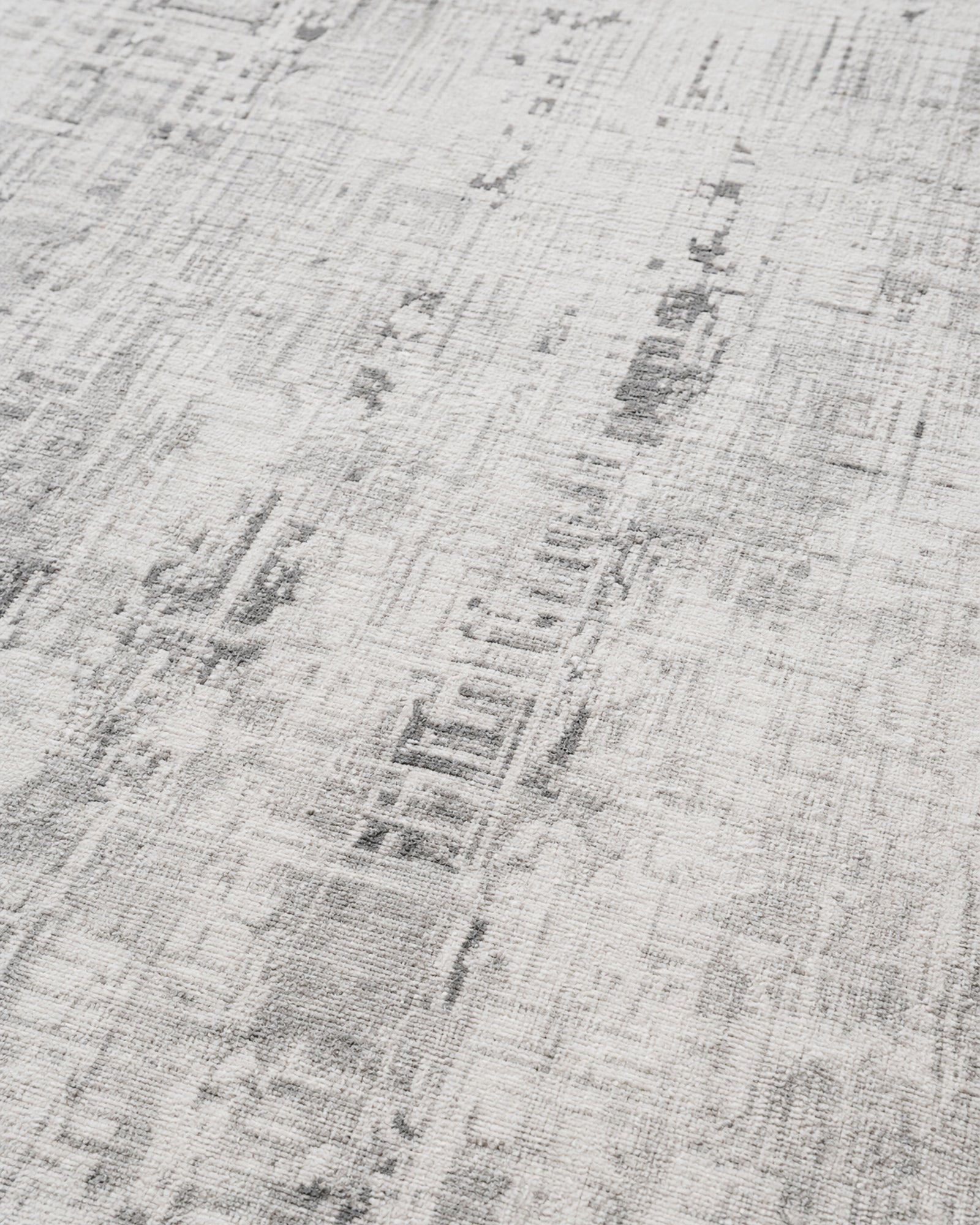 Doodle Washable Area Rug -  Gray
