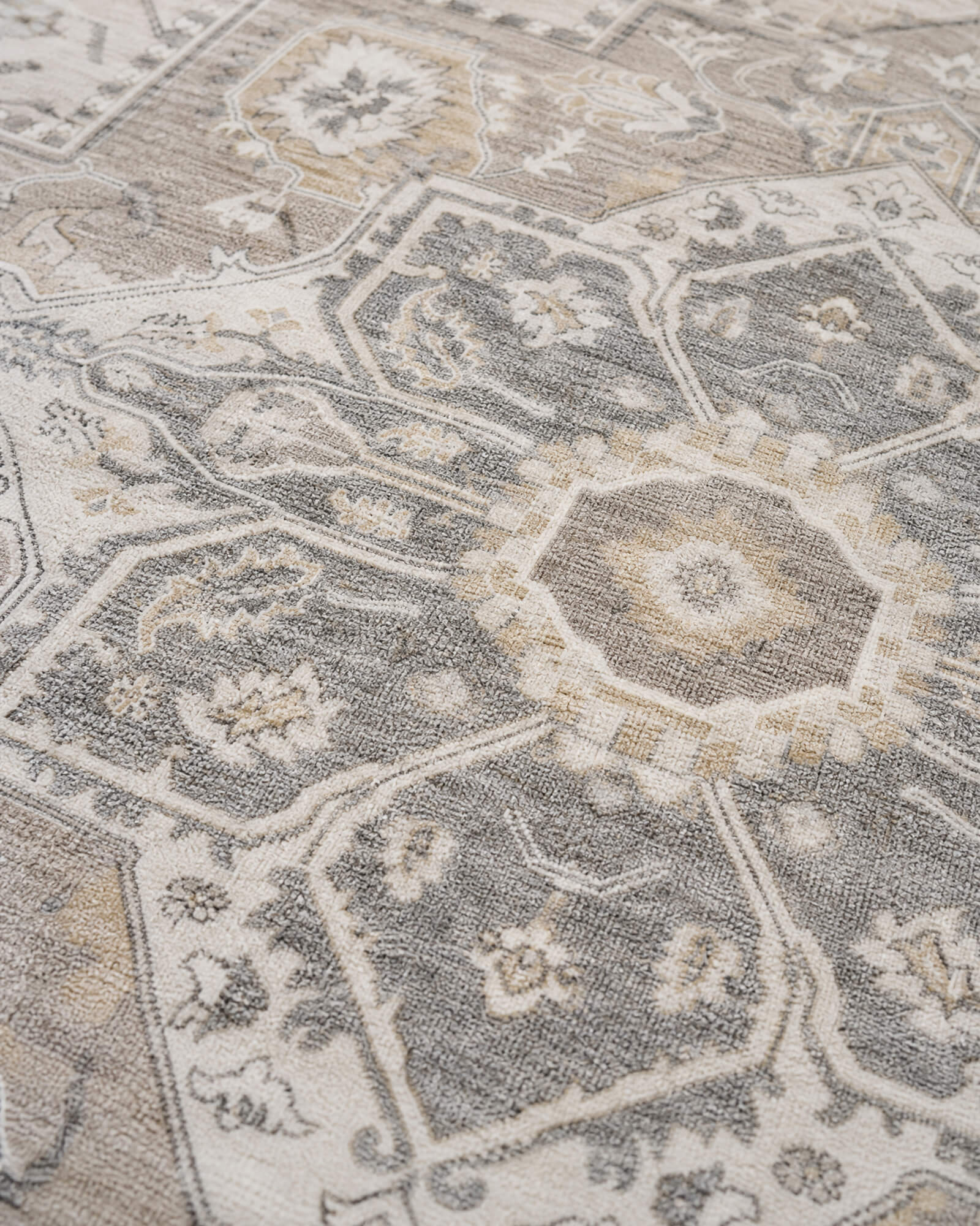 Florelle Washable Area Rug -  Brown