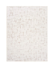 This abstract line area rug adds visual interest to a cozy home with a pet friendly surface and soft texture that feels easy to live with.