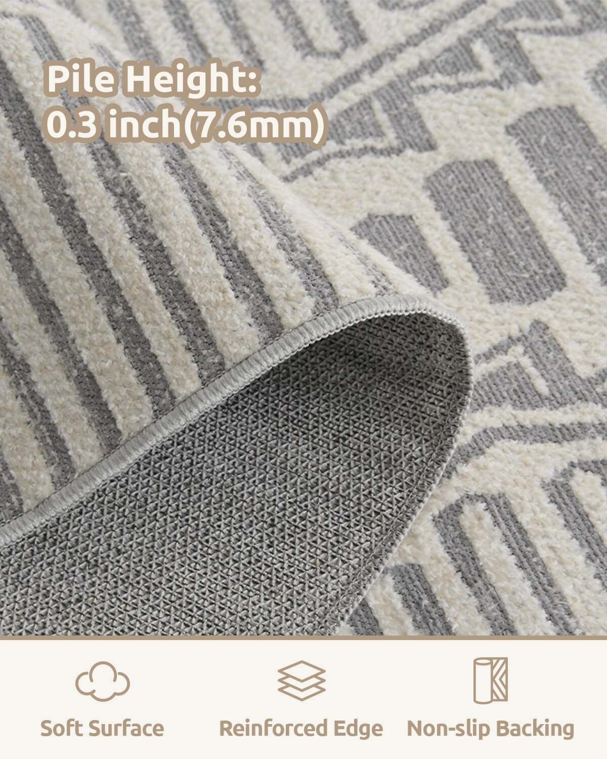 Contemporary abstract linear rug enhancing home decor with modern style