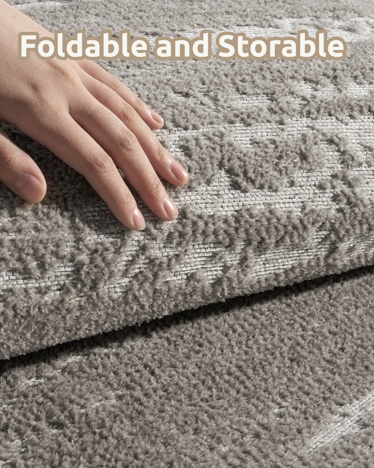 Abstract linear modern rug suitable for bedroom and living room spaces