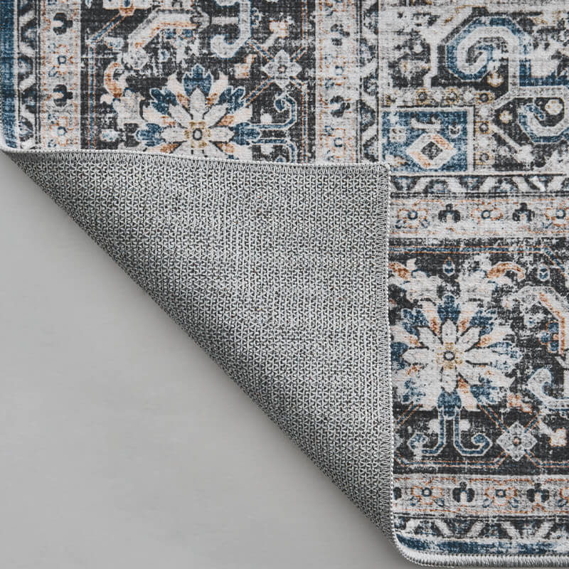 Boho inspired rug adding softness to active spaces
