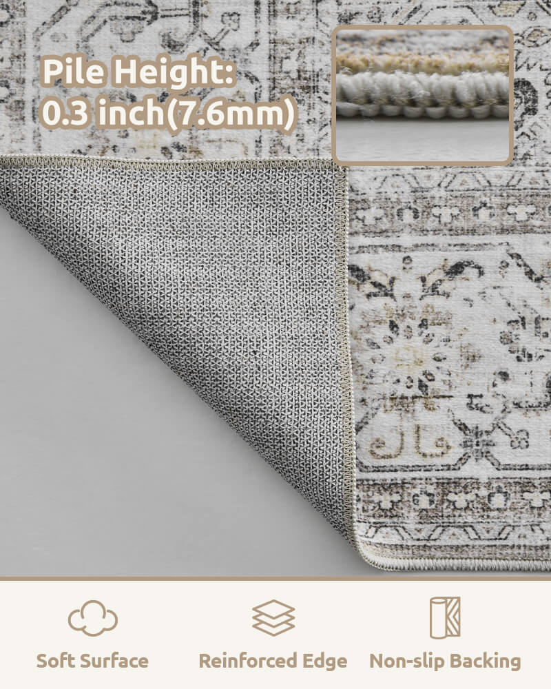 Soft boho rug designed for relaxed daily moments