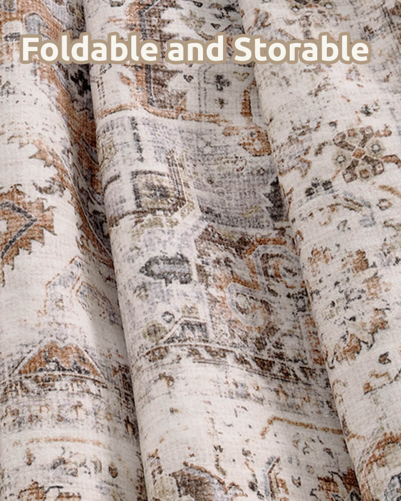 Boho inspired rug blending comfort with everyday practicality