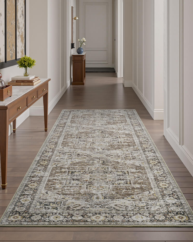 Boho style area rug designed for modern comfort