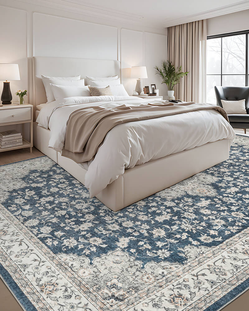 Soft vintage rug created for comfortable everyday living