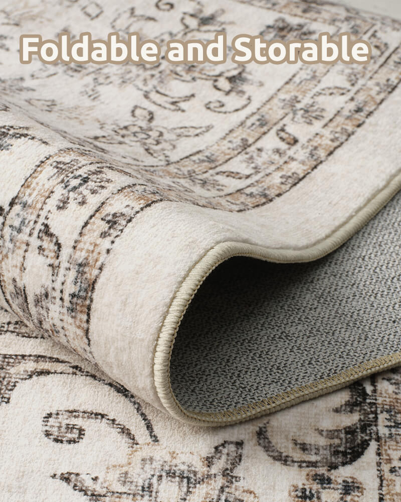 Vintage area rug designed for timeless home aesthetics