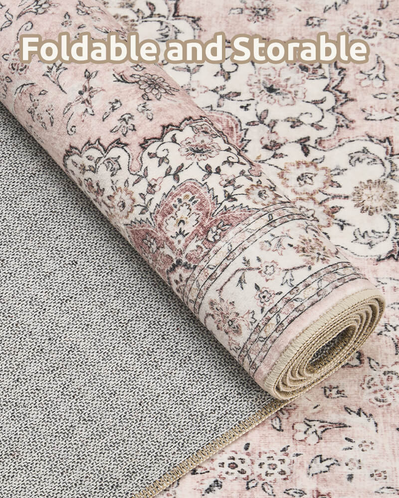 Vintage area rug suited for relaxed home interiors