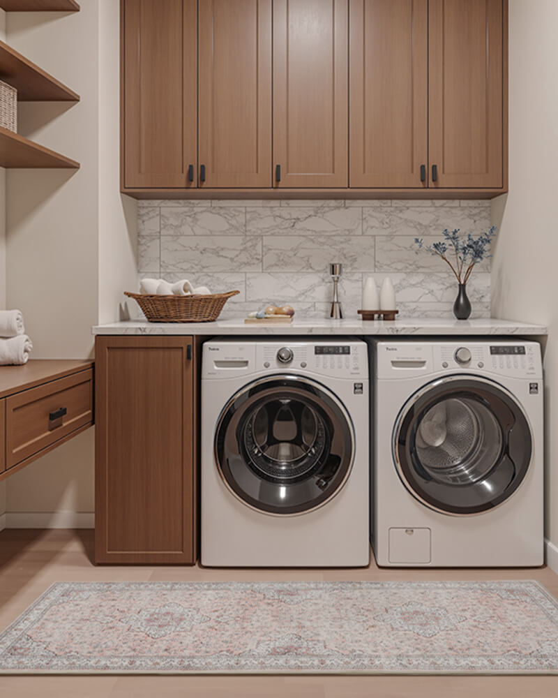 Vintage rug designed to complement traditional interiors