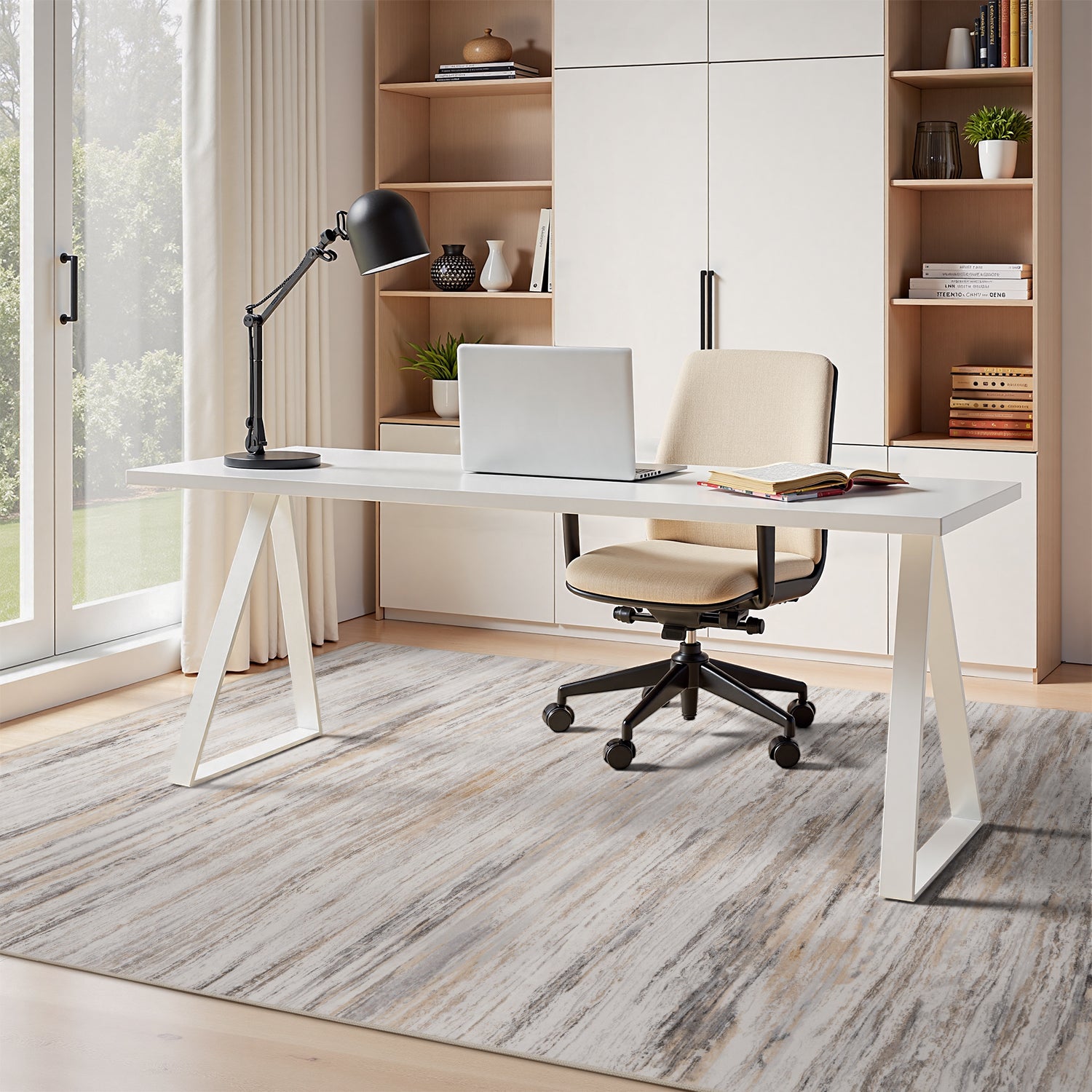 Abstract Rugs Washable Modern Carpet