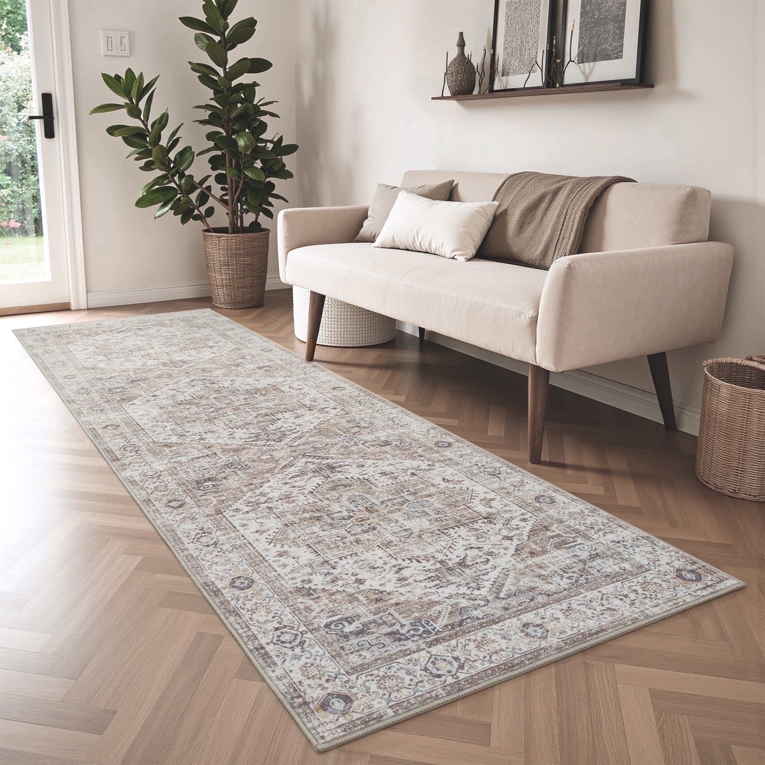 Vintage Medallion Area Rug