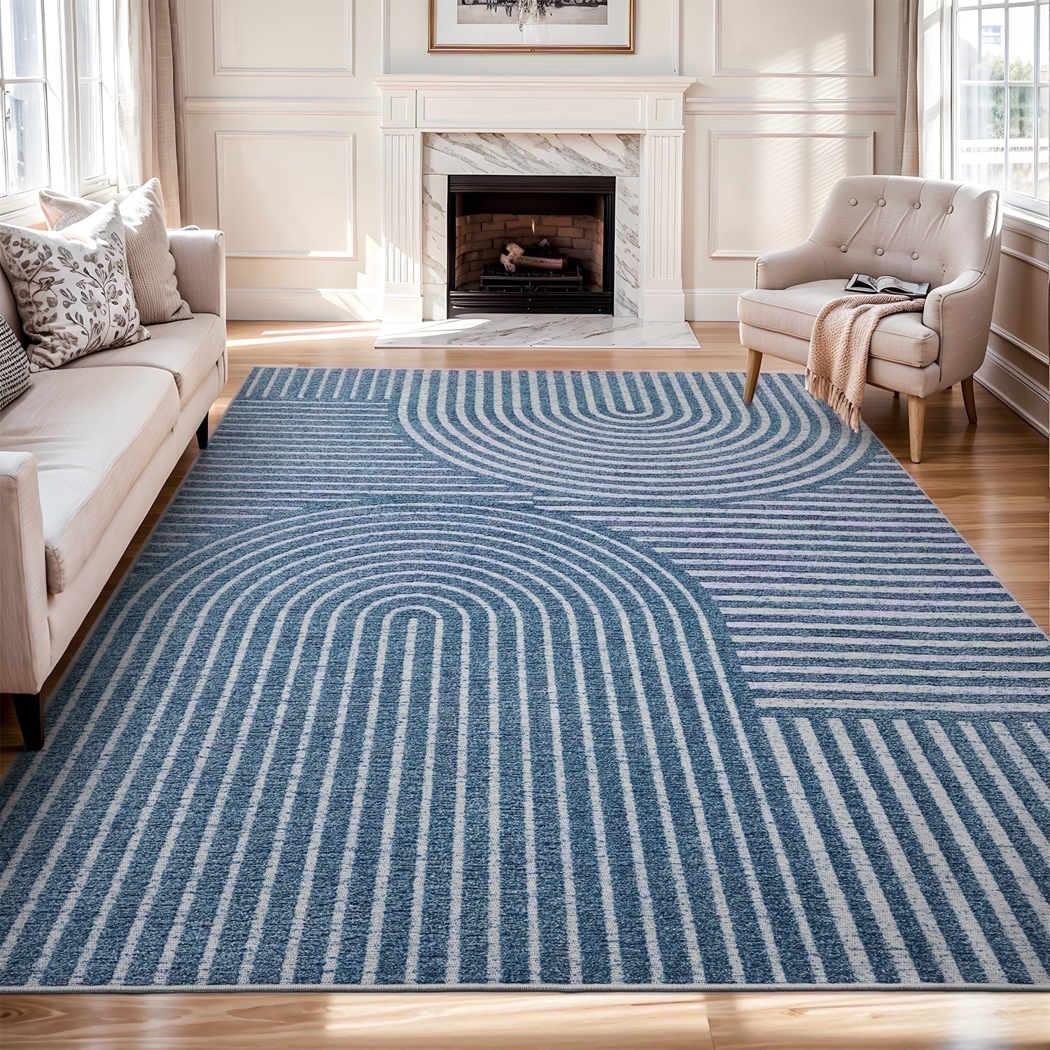 Jacquard Textured Modern Rugs