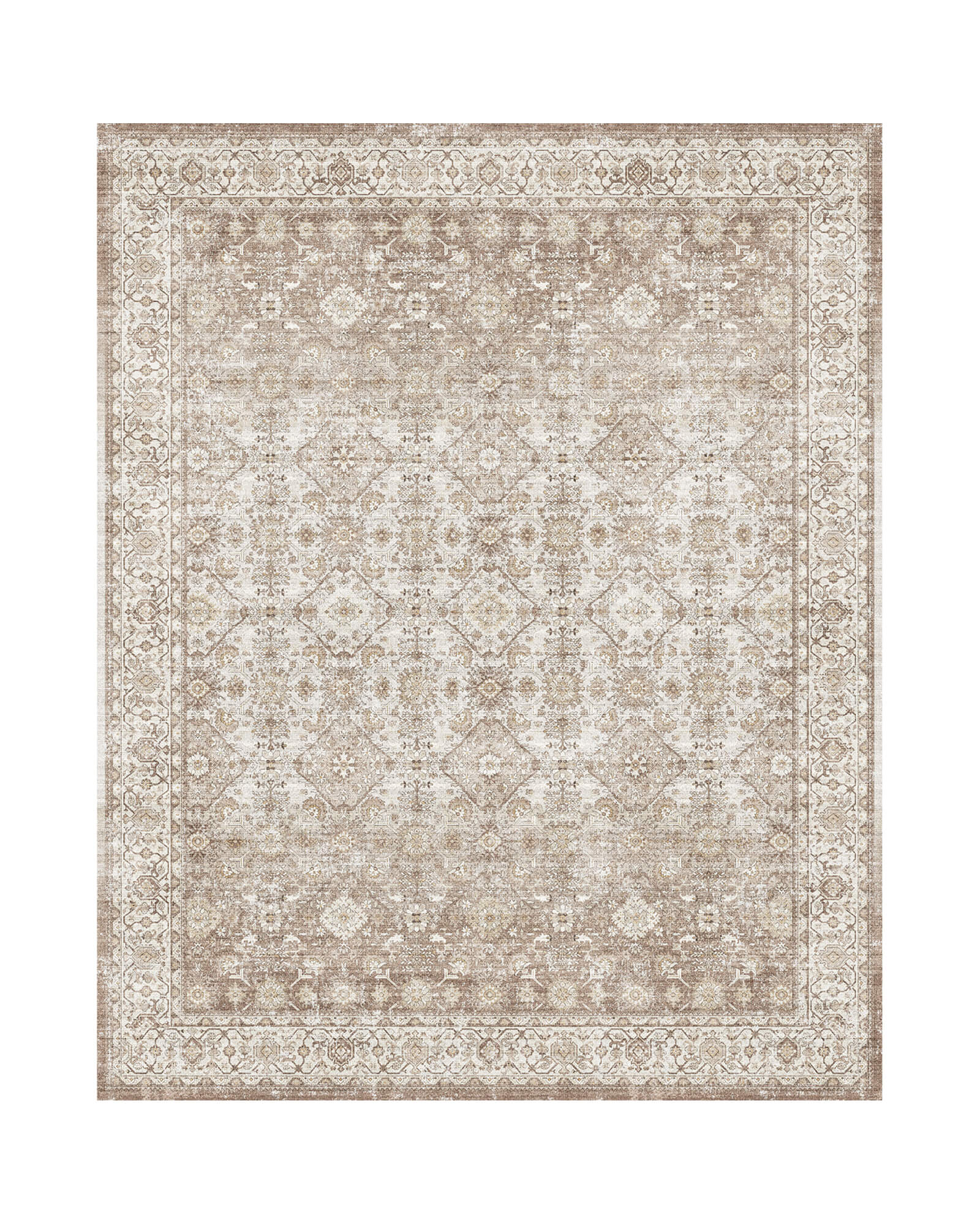 Mirren Washable Area Rug - Beige